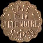 Jeton de 3 francs �mis par le Caf� de la T�te Noire� Saint-Cloud (92210 - Hauts-de-Seine) - avers