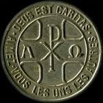 Jeton Bon pour 1 Kg de pain �mis par la Conf�rence de Saint-Vincent de Paul � Saint-Cloud (92210 - Hauts-de-Seine) - revers