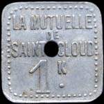 Jeton de 1 kg �mis par La Mutuelle de Saint-Cloud (92210 - Hauts-de-Seine) - avers