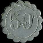 Jeton de 50 centimes �mis par l'Avenir Social - 17 rue des Urselines � Saint-Denis (93200 - Seine-Saint-Denis) - revers
