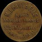 Jeton de 5 francs émis par M. Leroy & Fils à Saint-Denis (93200 - Seine-Saint-Denis) - avers