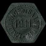 Jeton de 5 centimes 1911 �mis par L'Alliance de Saint-Di� (88100 - Vosges) - avers