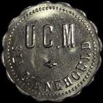 Jeton de 25 centimes �mis par UCM - Sainte-Menehould � Sainte-Menehould (51800 - Marne) - avers