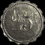 Jeton de 25 centimes �mis par UCM - Sainte-Menehould � Sainte-Menehould (51800 - Marne) - revers