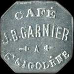 Jeton de 12 1/2 centimes �mis par le Caf� J.B. Garnier � Sainte-Sigol�ne (43600 - Haute-Loire) - avers