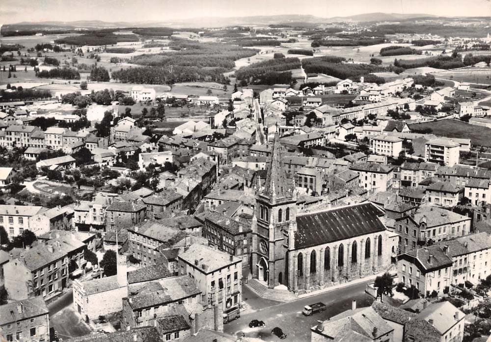 Sainte-Sigol�ne (43600 - Haute-Loire) - Vue a�rienne