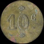 Jeton de 10 centimes �mis par le Caf� Bar J. Grumod - St-Fons (69190 - Rh�ne) - revers