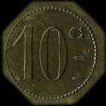 Jeton de 10 centimes �mis par La Laborieuse - St-Fons (69190 - Rh�ne) - revers