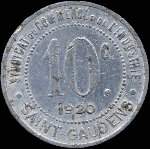 Jeton de 10 centimes 1920 �mis par le Syndicat du Commerce et de l'Industrie de Saint-Gaudens (31800 - Haute-Garonne) - revers