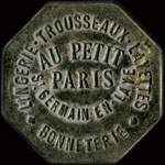 Jeton de 1 franc �mis par Au Petit Paris � Saint-Germain-en-Laye (78100 - Yvelines) - avers