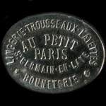 Jeton de 3 francs �mis par Au Petit Paris � Saint-Germain-en-Laye (78100 - Yvelines) - avers