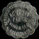 Jeton de 5 francs �mis par Au Petit Paris � Saint-Germain-en-Laye (78100 - Yvelines) - avers