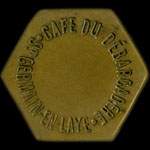 Jeton de 25 centimes �mis par le Caf� du D�barcad�re � Saint-Germain-en-Laye (78100 - Yvelines) - avers