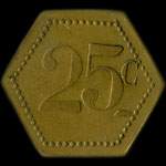 Jeton de 25 centimes �mis par le Caf� du D�barcad�re � Saint-Germain-en-Laye (78100 - Yvelines) - revers