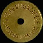 Jeton de 5 francs �mis par le Caf� du D�barcad�re � Saint-Germain-en-Laye (78100 - Yvelines) - avers