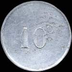 Jeton de 10 centimes �mis par la Ville de Saint-Germain-en-Laye (78100 - Yvelines) - revers