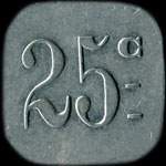 Jeton de n�cessit� de 25 centimes �mis par l'E.M.C.M. � Saint-Hippolyte-du-Fort (30170 - Gard) - revers