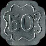 Jeton de n�cessit� de 50 centimes �mis par l'E.M.C.M. � Saint-Hippolyte-du-Fort (30170 - Gard) - revers