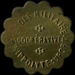 Jeton de nécessité de 50 centimes émis par l'Ecole Militaire - Coopérative à Saint-Hippolyte-du-Fort (30170 - Gard) - avers