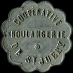 Jeton de n�cessit� de 5 centimes �mis par la Boulangerie Coop�rative de Saint-Ju�ry (81160 - Tarn) - avers