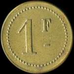 Jeton de 1 franc �mis par Zacharie Isnard - Fruits et Primeurs � Saint-Laurent-du-Var (06700 - Alpes-Maritimes) - revers
