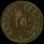 Jeton de 10 centimes �mis par la Cantine Carlier � Saint-L� (50000 - Manche) - avers