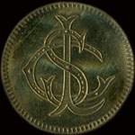 Jeton de 5 francs �mis par CSL - (Casino de Saint-Lunaire) � Saint-Lunaire (35800 - Ille-et-Vilaine) - avers