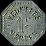 Jeton de 1 franc émis par les Vedettes Vertes à Saint-Malo (35400 - Ille-et-Vilaine) - avers
