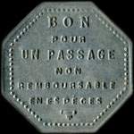 Jeton de 1 franc émis par les Vedettes Vertes à Saint-Malo (35400 - Ille-et-Vilaine) - revers