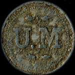 Jeton de 25 centimes �mis par l'U. M (Union Mara�ch�re) � Saint-Marcel (71380 - Sa�ne-et-Loire) - avers