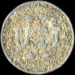 Jeton de 10 centimes �mis par l'U. M (Union Mara�ch�re) � Saint-Marcel (71380 - Sa�ne-et-Loire) - avers