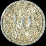 Jeton de 10 centimes �mis par l'U. M (Union Mara�ch�re) � Saint-Marcel (71380 - Sa�ne-et-Loire) - revers