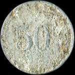 Jeton de 50 centimes �mis par l'U. M (Union Mara�ch�re) � Saint-Marcel (71380 - Sa�ne-et-Loire) - revers