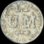 Jeton de 5 francs �mis par l'U. M (Union Mara�ch�re) � Saint-Marcel (71380 - Sa�ne-et-Loire) - avers