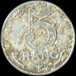 Jeton de 5 francs �mis par l'U. M (Union Mara�ch�re) � Saint-Marcel (71380 - Sa�ne-et-Loire) - revers