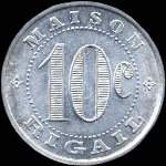 Jeton de 10 centimes �mis par la Maison Rigail � Saint-Mathieu-de-Tr�viers (34270 - H�rault) - avers
