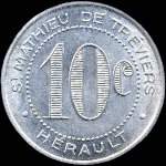 Jeton de 10 centimes émis par la Maison Rigail à Saint-Mathieu-de-Tréviers (34270 - Hérault) - revers