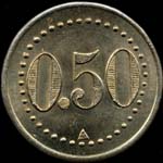 Jeton de 50 centimes �mis par la Maison Maternelle Nationale � Saint-Maurice (94410 - Val-de-Marne) - revers