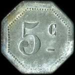 Jeton de 5 centimes �mis par l'U.D.C. de St-Maximin (Var) � Saint-Maximin-la-Sainte-Baume (83470 - Var) - revers