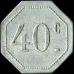 Jeton de 40 centimes �mis par la Ruche des Poudriers � Saint-M�dard-en-Jalles (33160 - Gironde) - revers