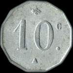 Jeton de 10 centimes émis par la Ruche Nazairienne à Saint-Nazaire (44600 - Loire-Atlantique) - revers