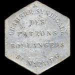 Jeton de 1/4 décime type 1 émis par la Chambre Syndicale des Patrons Boulangers - St-Nazaire (44600 - Loire-Atlantique) - avers