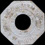 Jeton de 2 francs émis pour le Dépôt des Prisonniers de Guerre de Saint-Nazaire (44600 - Loire-Atlantique) - avers