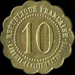 Jeton de 10 centimes �mis par l'Epicerie parisienne H.Grangette � Saint-Ouen-sur-Seine (93400 - Seine-Saint-Denis) - revers