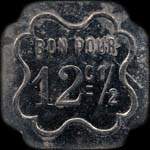 Jeton de 12 1/2 centimes �mis par l'H�tel Darnon - Saint-Pierre-de-Boeuf (42520 - Loire) - revers
