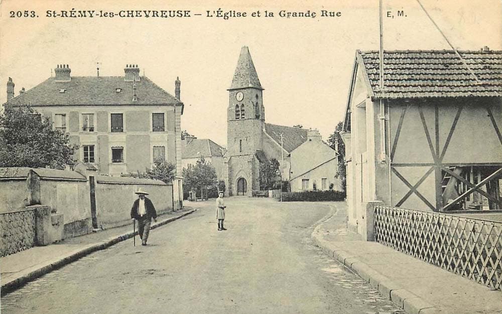 Saint-R�my-l�s-Chevreuse (78470 - Yvelines) - L'Eglise et la Grande Rue