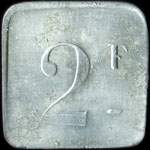 Jeton de 2 francs �mis par la Pharmacie de Paris � Saint-R�my-l�s-Chevreuse (78470 - Yvelines) - revers