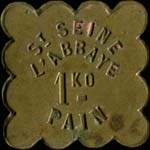 Jeton de 1 kg de pain �mis � Saint-Seine-l'Abbaye (21440 - C�te d'Or) - avers