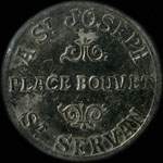 Jeton de 5 centimes émis par A Saint-Joseph - Place Bouvet à Saint-Servan (35400 - Ille-et-Vilaine) - avers