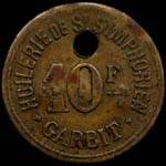 Jeton de 10 francs �mis par l'Huilerie de Saint-Symphorien - Garbit (33113 - Gironde) - avers